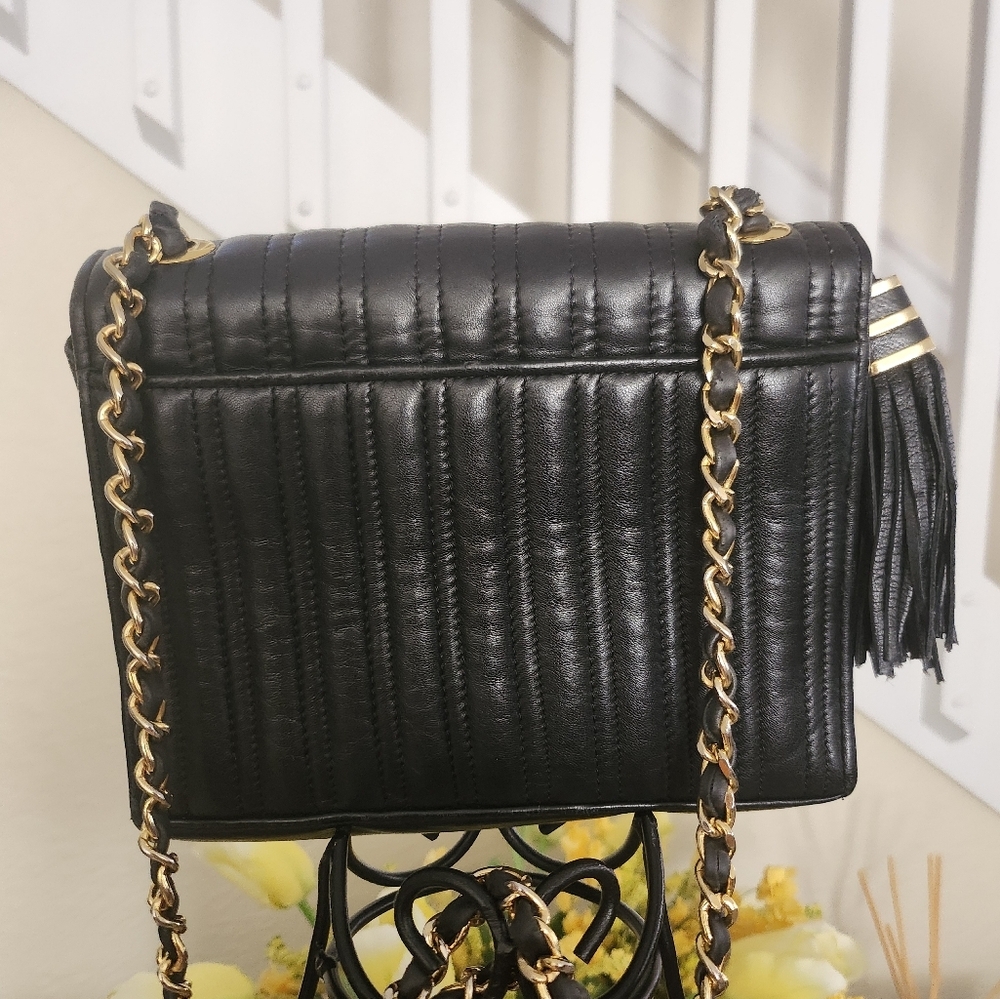 MARY ANN ROSENFELD VINTAGE LEATHER SHOULDER BAG - Picture 2 of 6
